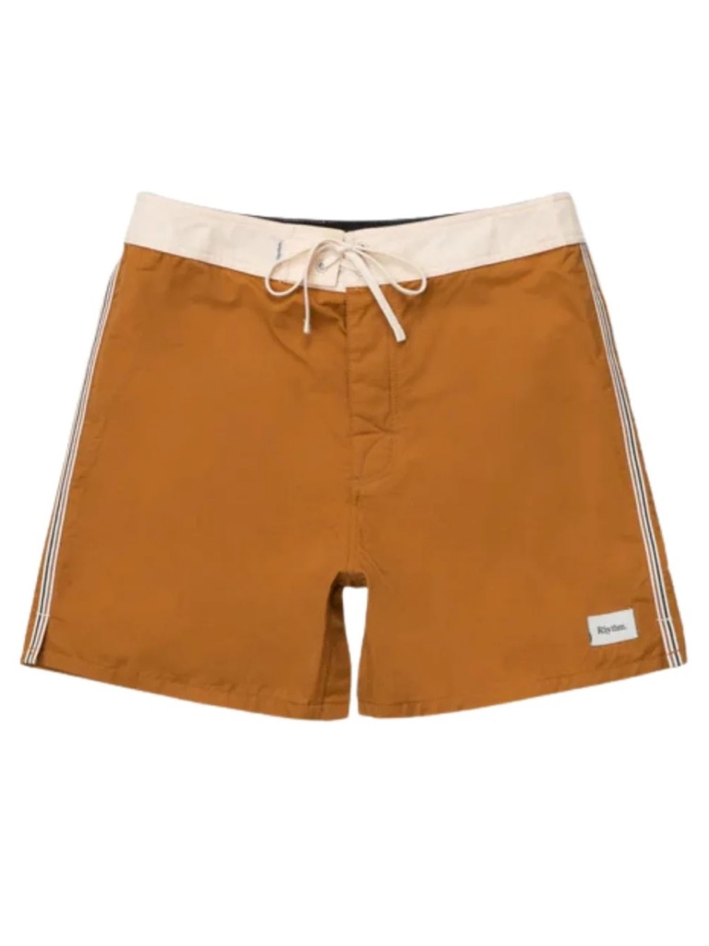 Rhythm Men's Heritage Boardshorts Dijon with Cream Waistband Size 28 Beach Surf